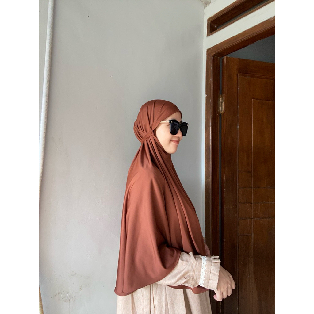 hijab non pet tali size xl / hijab syar’i muslimah