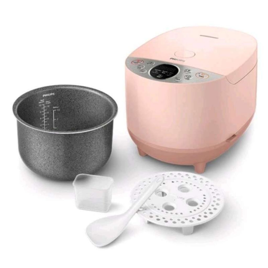 RICE COOKER MAGIC COM PHILIPS HD 4515 HD4515 /29 HD4515/29 1.8 1,8 LITER 5 MENU MERAH RED SMART 3D G