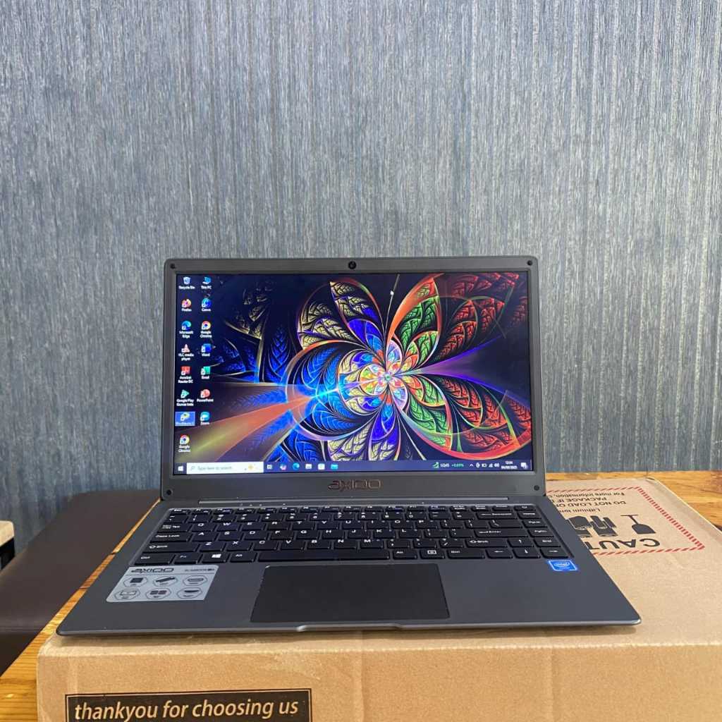 Laptop Axioo SlimBook 14a, Super Jernih, Seri Baru, Super Slim, Lengkap, Like New, Grey