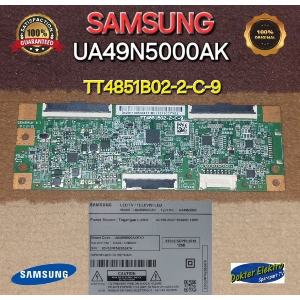 TCON TV SAMSUNG UA49N5000AK UA48J5000AK UA48J5100AK_TT4851B02-2-C-9