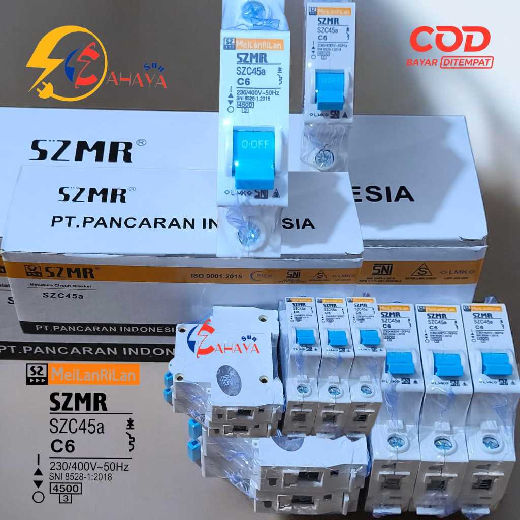 MCB SZMR 1Phase 6A  MeilanReilan SZC45A C6