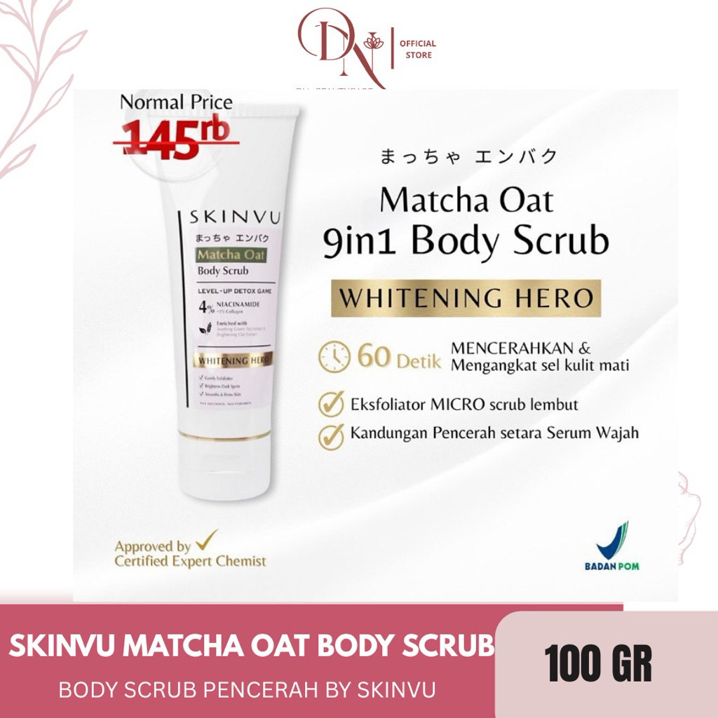 SKINVU WHITENING BODY SCRUB LULUR SKINVU BODYSCRUB SKINVU