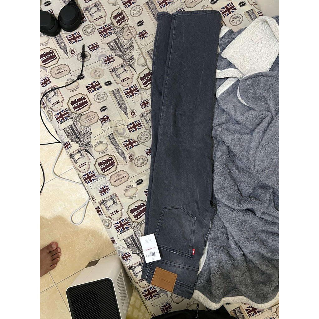 Rockmaker regular loose jeans grey stone - preloved
