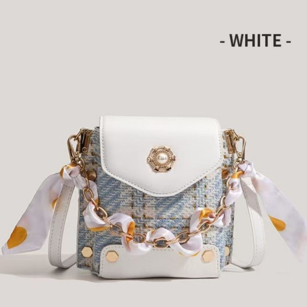 Z17063 TAS KECIL TAS HP TERBARU WARNA PUTIH TERLARIS MODIS FASHION Selempang Wanita