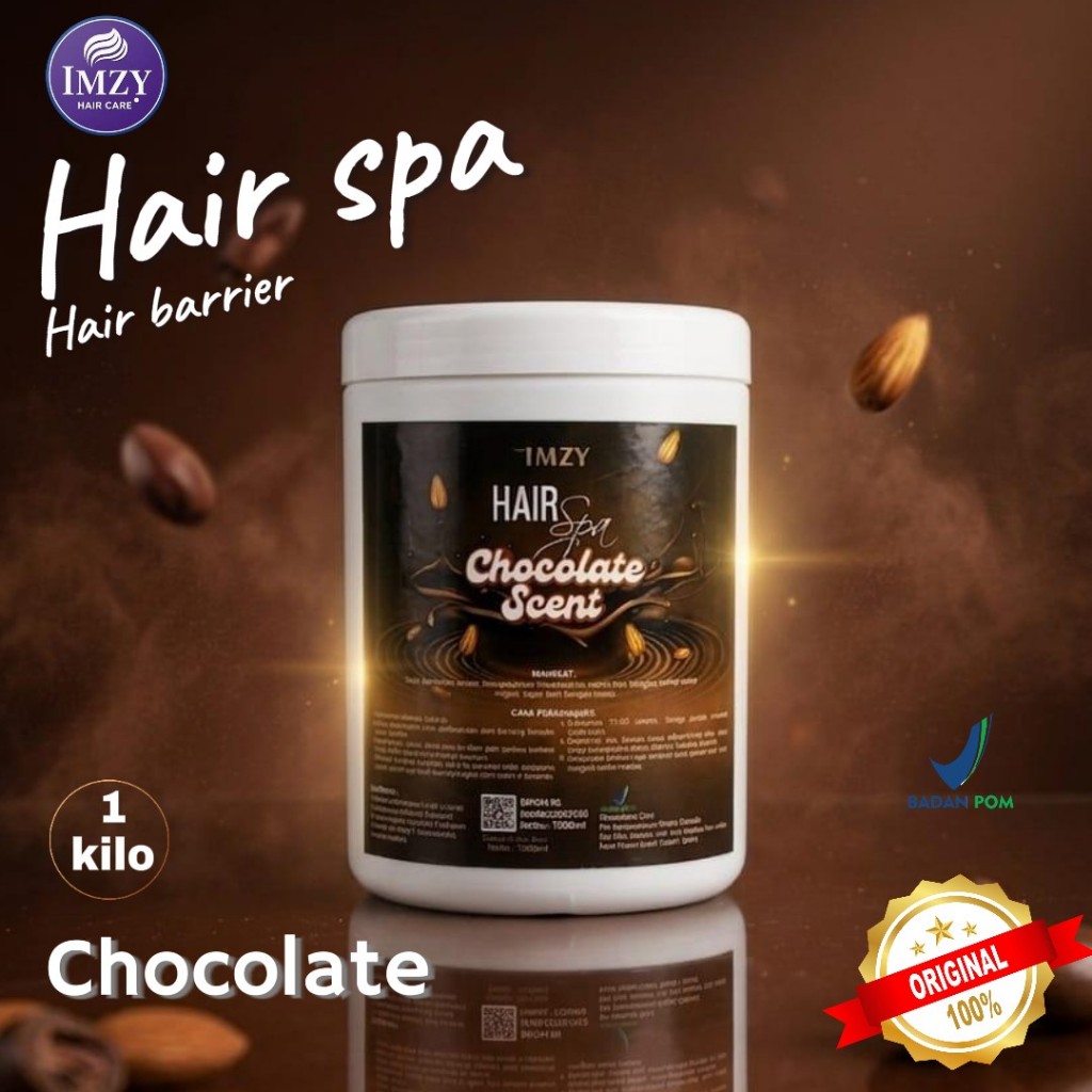 IMZY HAIR SPA Chocolate scent Masker Krim Perawatan Rambut 1 kilo BPOM - Hair Barrier