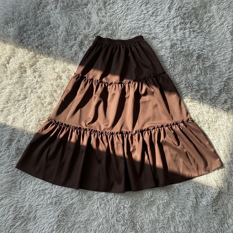 Rok  Susun Canda Korean Style Rok Panjang Wanita Korean Skirt Kekinian