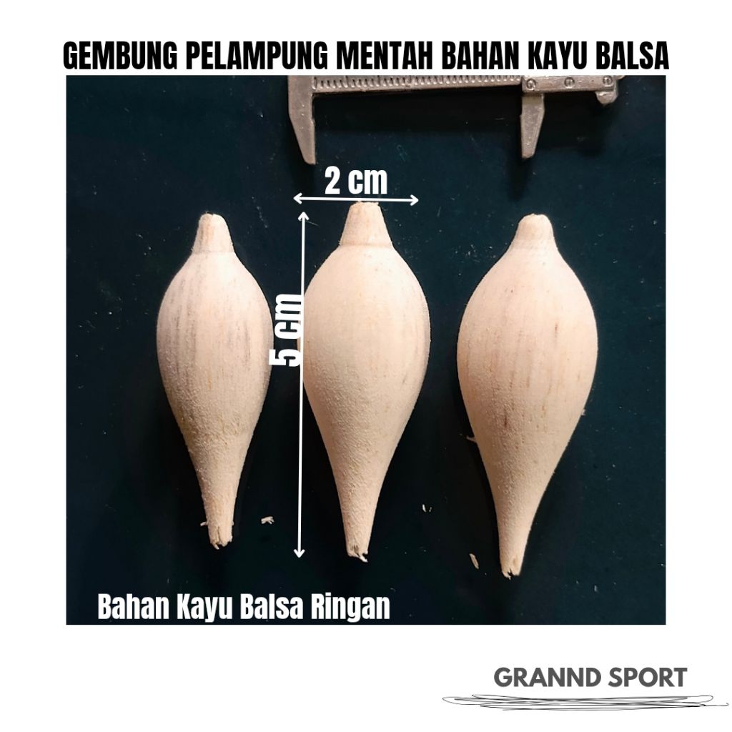 KAMBANGAN/KUMBUL/PELAMPUNG MENTAH GUCCI KAYU BALSA