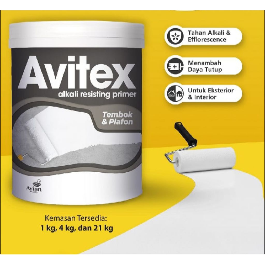Cat Dasar Tembok Avitex Alkali Resisting Primer 1 Kg