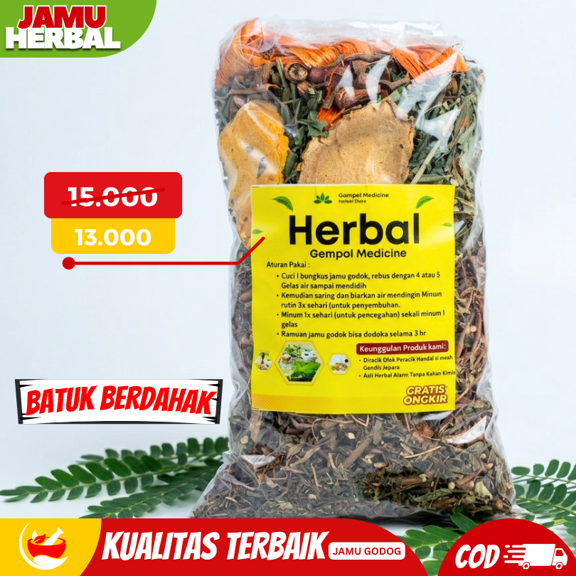 JAMU BATUK BERDAHAK PALING AMPUH / JAMU GODOK MENGOBATI GEJALA BATUK BERDAHAK