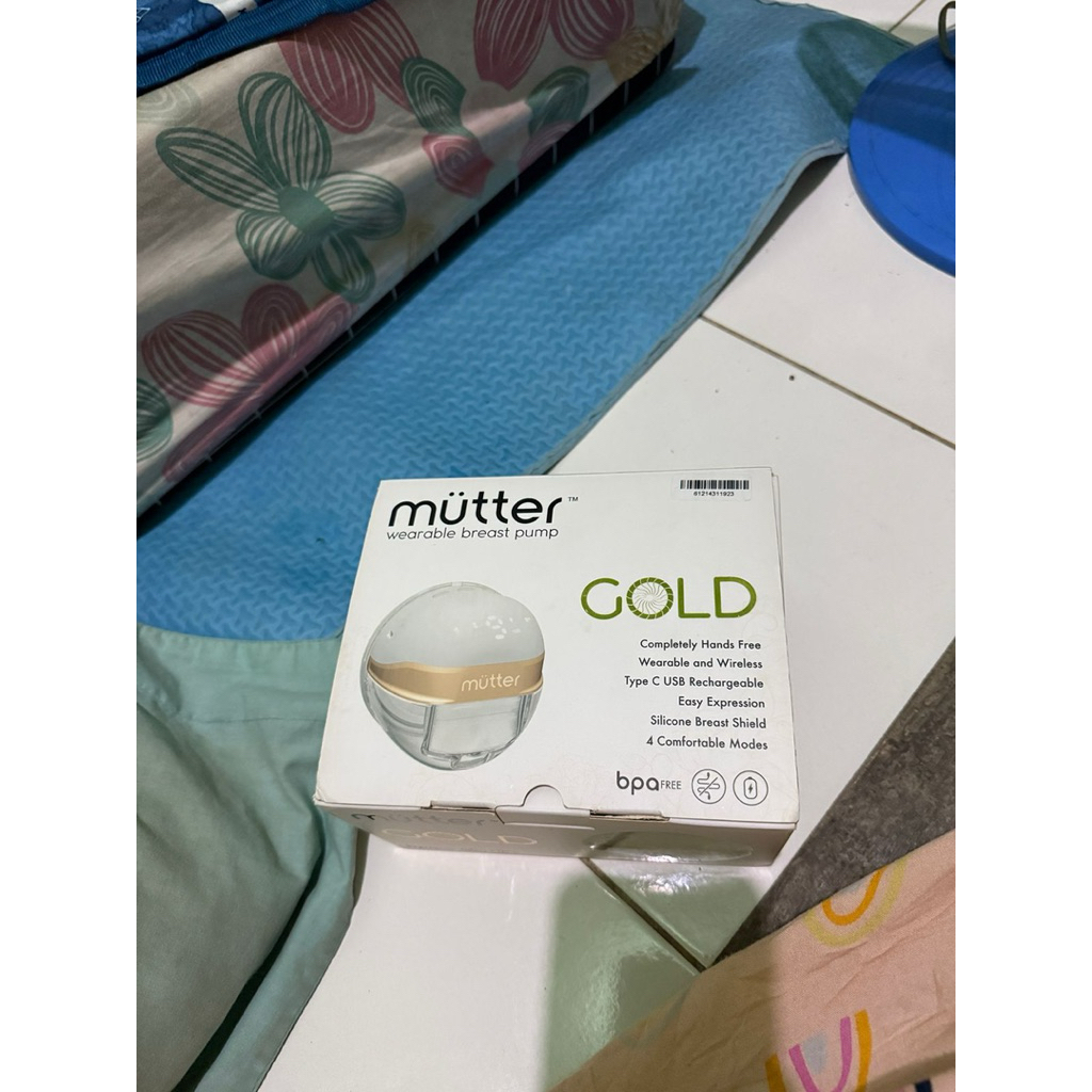 Pompa Asi handsfree (singel) mutter gold preloved