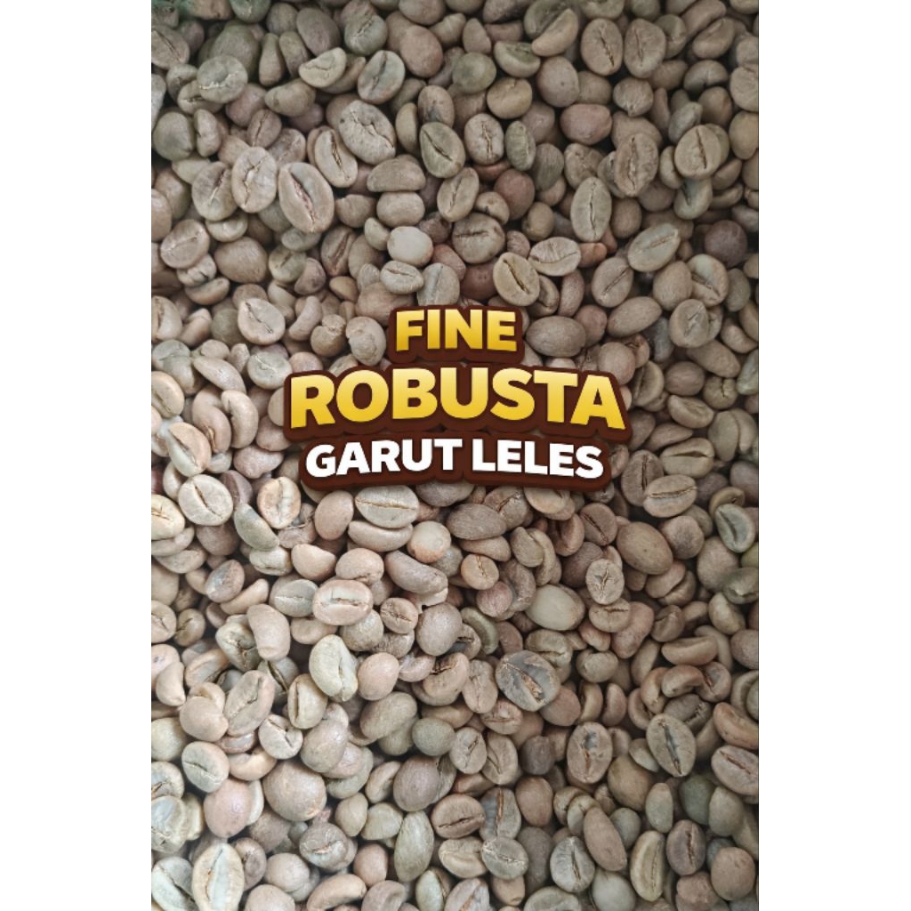 1 Kg Green Bean Fine Robusta Garut Leles