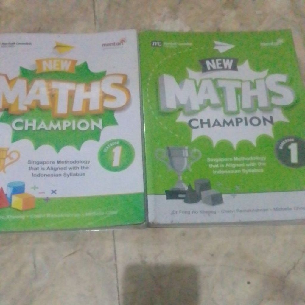 maths champion 1 texbook dan worbook Marshall cavendish ORIGINAL