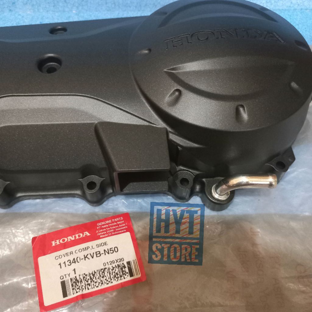 Cover Comp L Side 11340-KVB-N50 Blok Bak Tutup CVT Vario 110 CW Techno Old Lama Karbu 11340KVBN50