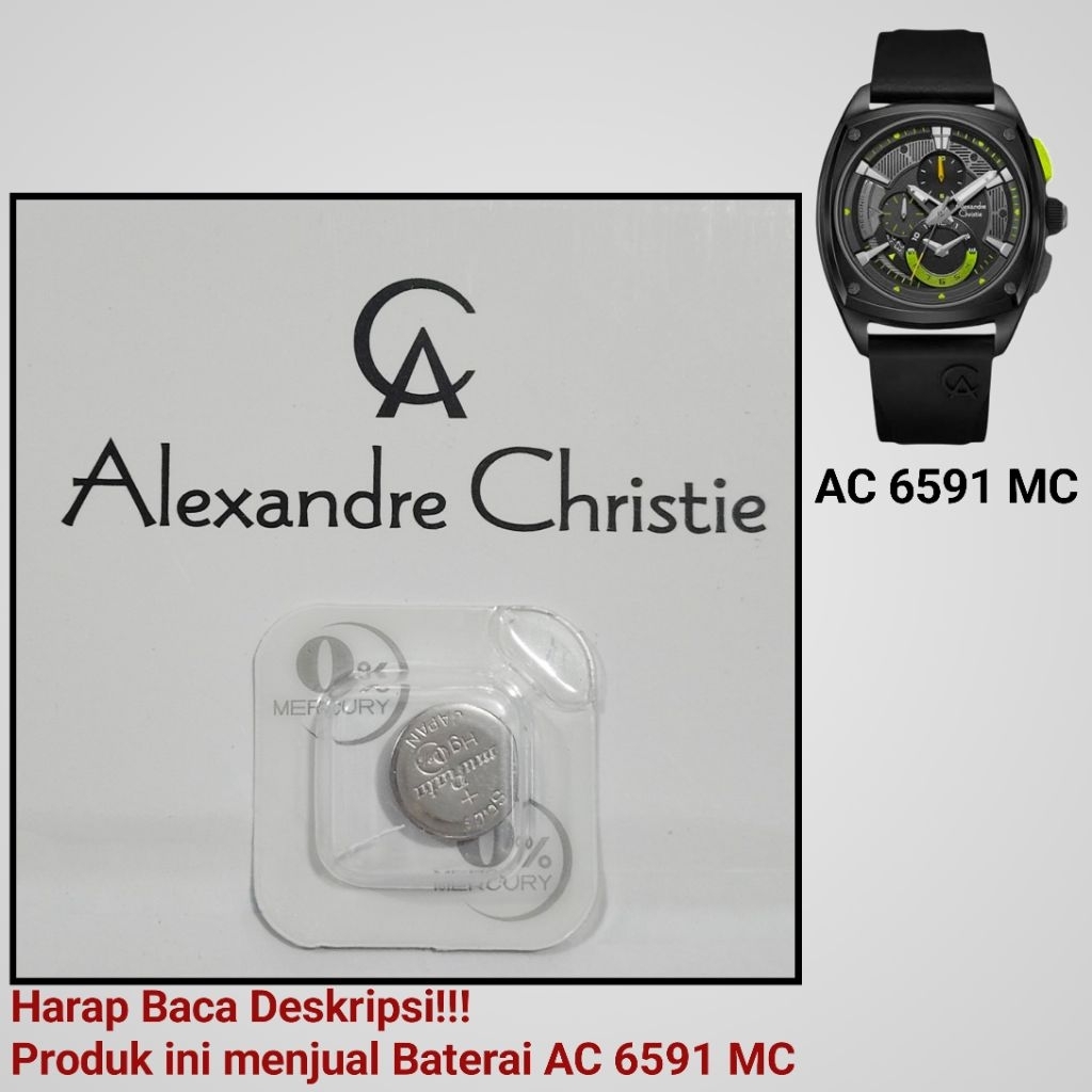 Baterai Jam Tangan Alexandre Christie AC 6591 MC