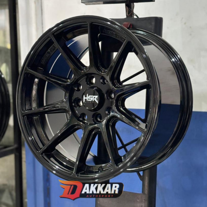 Velg Mobil HSR SHINJUKU R15 Lebar 7/8 Mobil Avanza Xenia Jazz Freed Mobilio Velg Hsr R15 Black