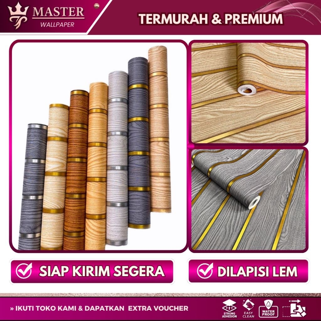 Wallpaper Sticker Dinding Motif Kayu Panel Wallpaper Stiker Meja Kayu Anti Air