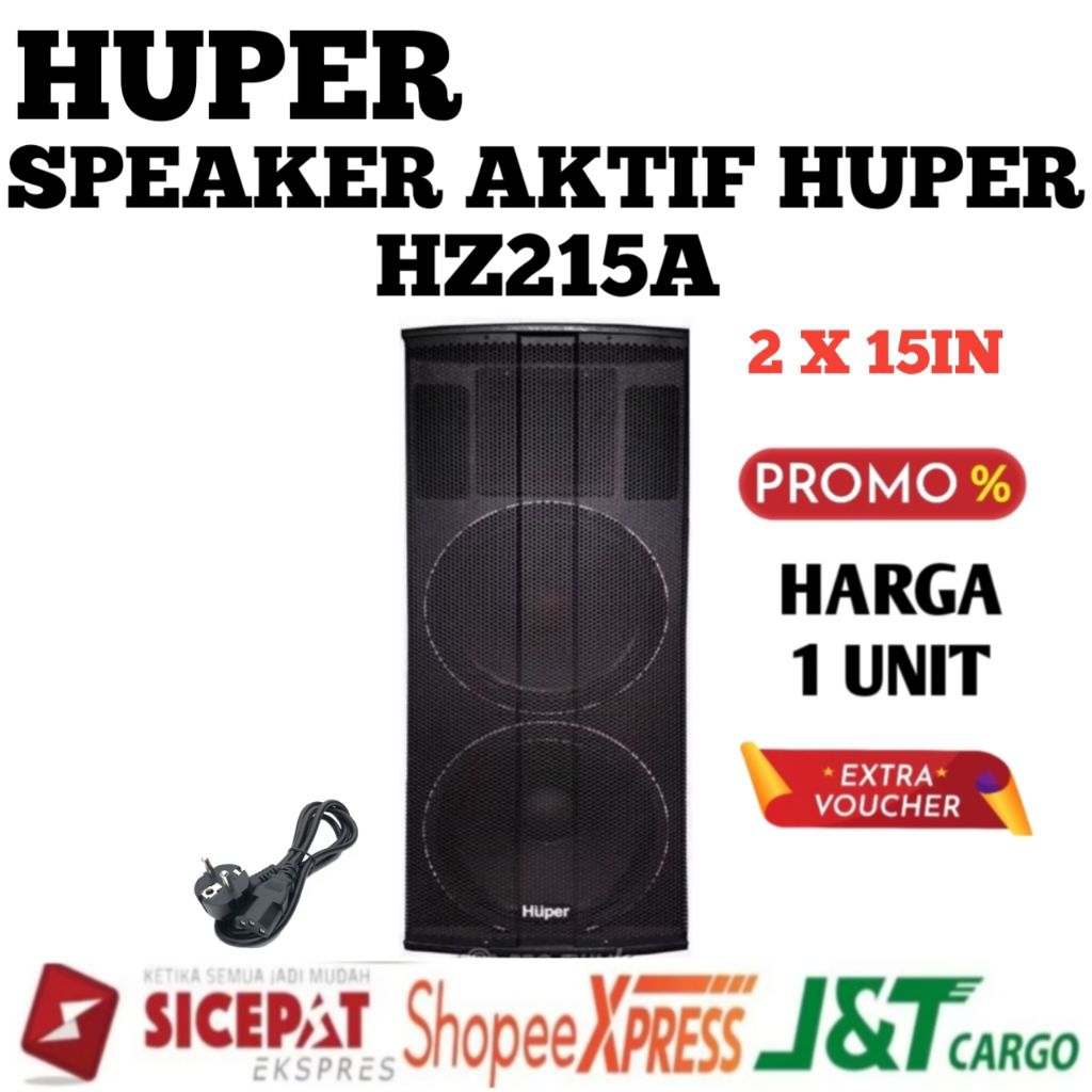 Speaker Aktif Huper Hz215a Original Speaker 2x15inch Huper Hz215a