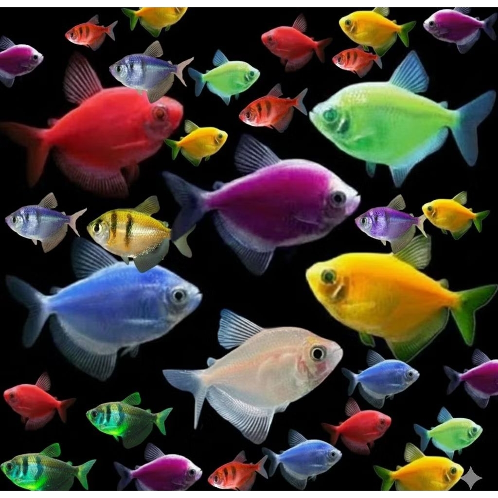 new termurah Glowfish 5rb dekorasi Akuarium aquaseceps air tawar Sumatra Tiger dll