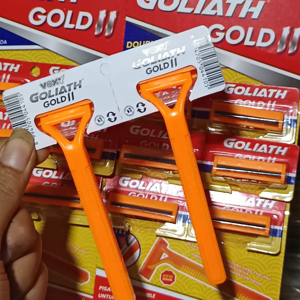 Cukur Kumis Jenggot Goliath Gold 24 Pcs