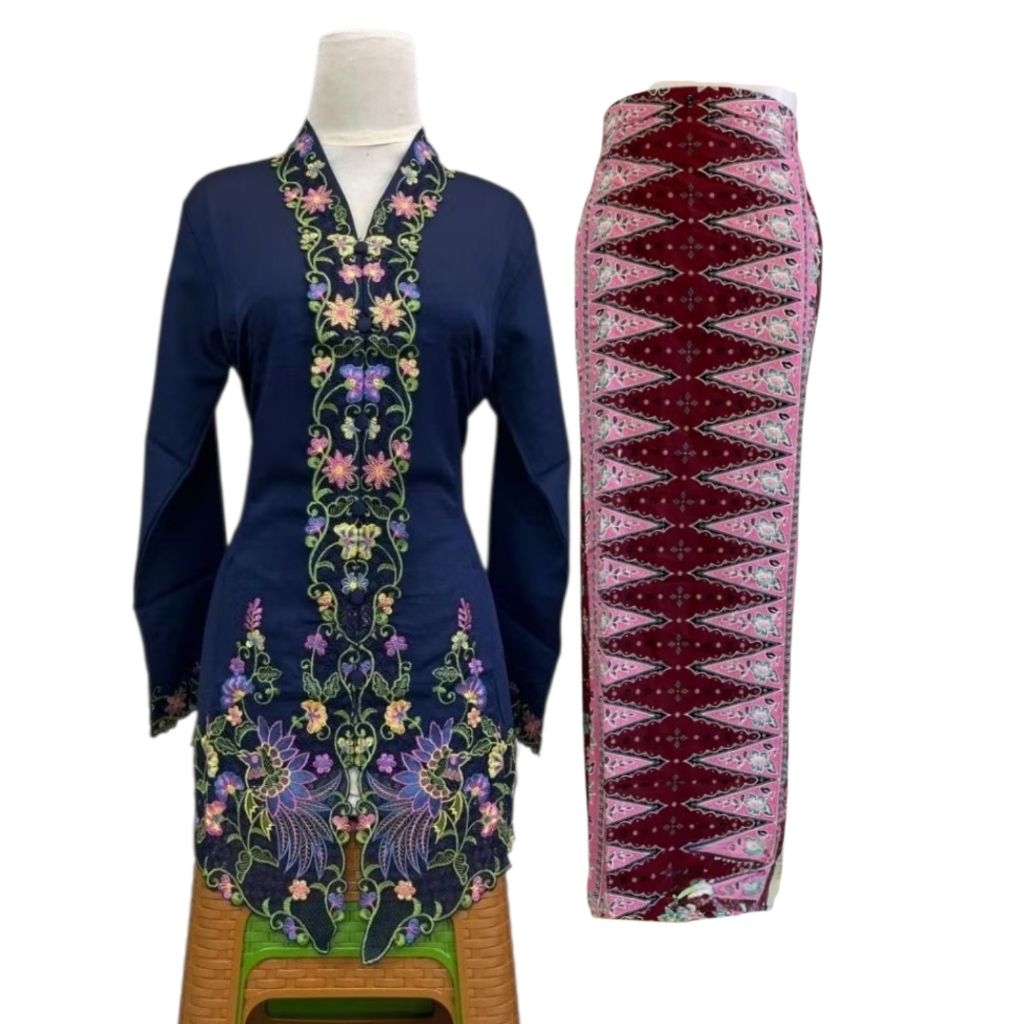 FK-SETELAN KEBAYA ENCIM BORDIR// KEBAYA ENCIM KATUN BALO LENGAN PANJANG // KEBAYA ENCIM MODEREN // K