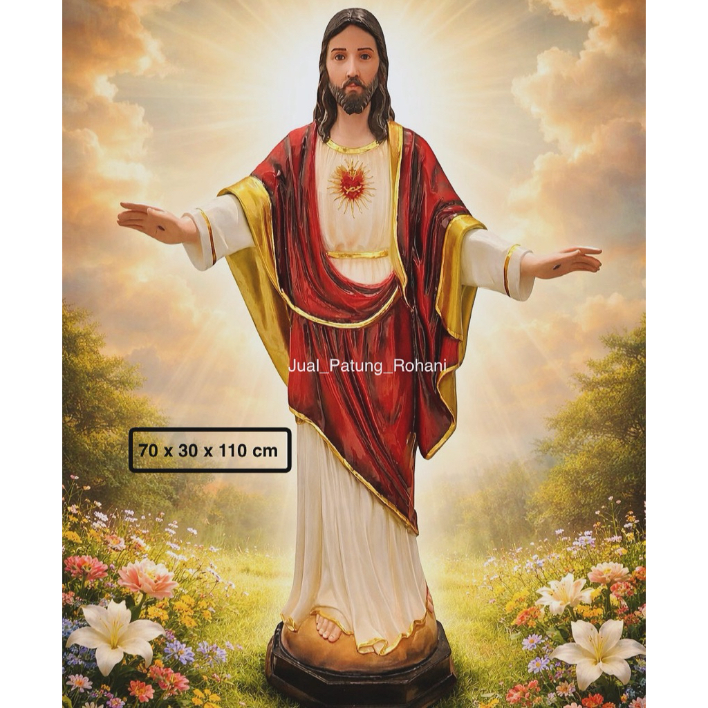Patung Yesus Memberkati 100 cm