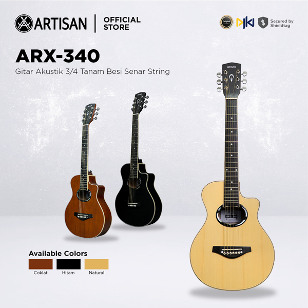 ARTISAN Gitar Akustik 3/4 Tanam Besi ARX - 340 Senar String Guitar