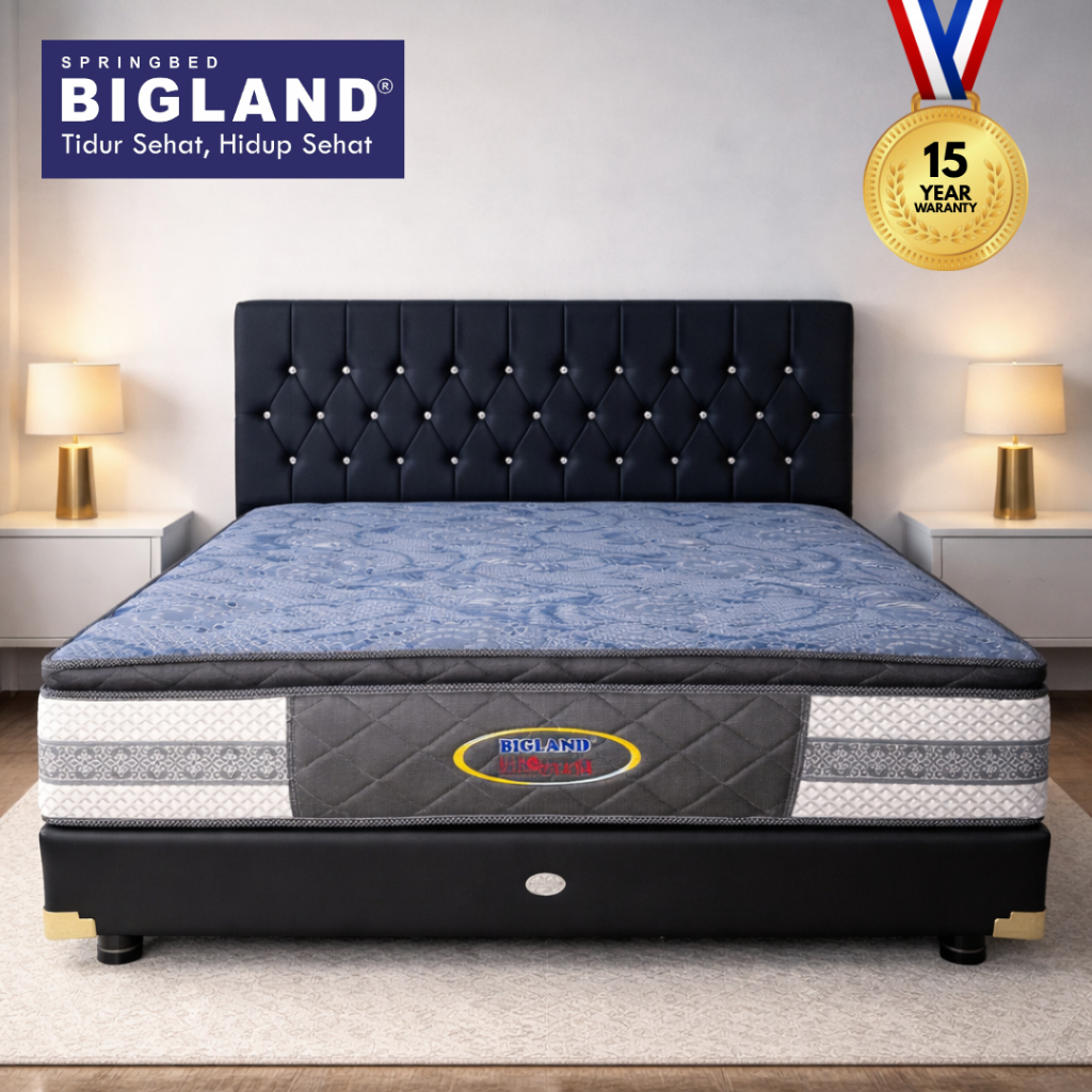Bigland Springbed Viroclean - Kasur Spring by Bigland 180x200 cm, 160x200 cm - Kasur Pegas by Biglan
