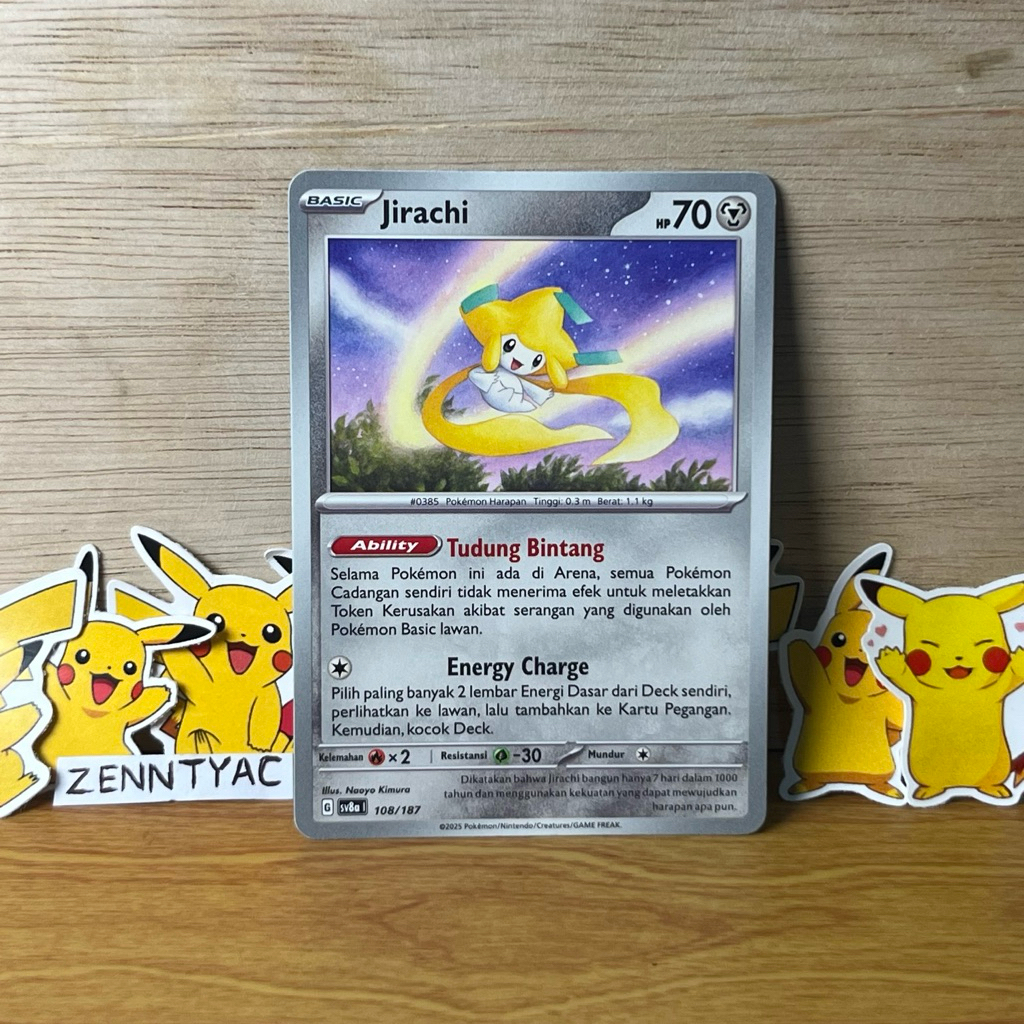 Jirachi Sv8a 108/187, Kartu Pokemon TCG Indonesia