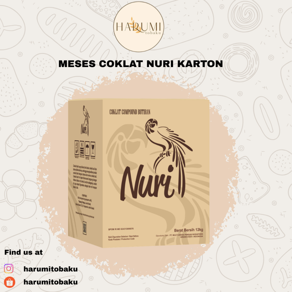 Meses Coklat Nuri / Chocorice Nuri Karton