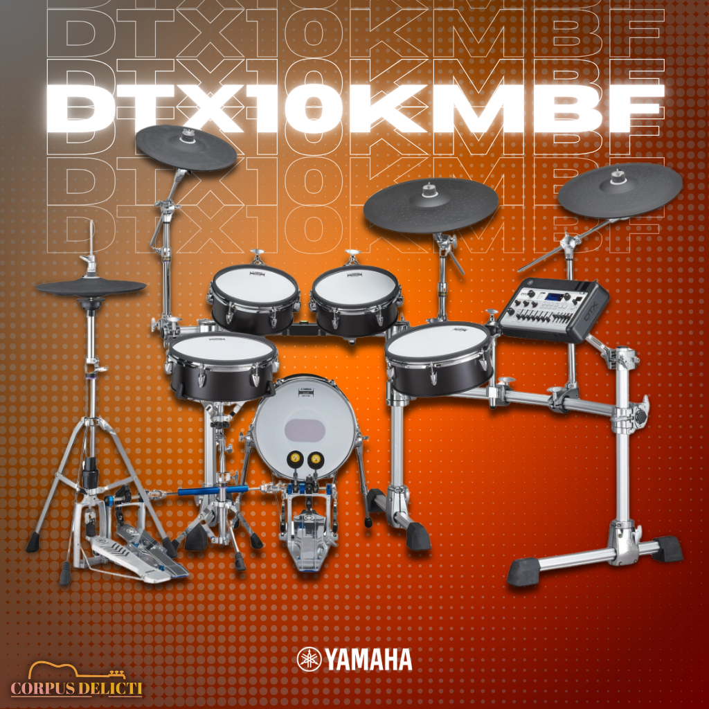 YAMAHA DTX10KMBF Electronic Drum Kit Digital Drum Set (3 Box Set) (Black Forest Finish) (FLAGSHIP) (