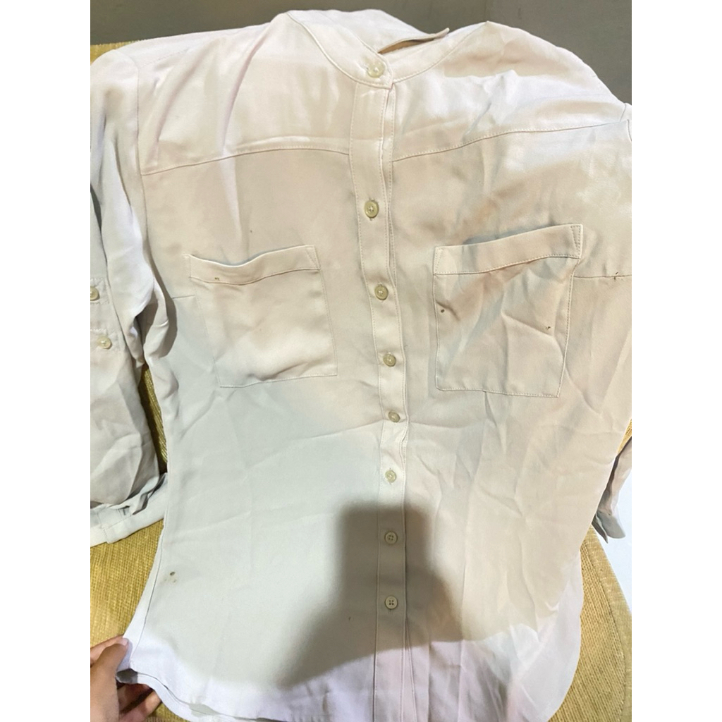 [Preloved] Kemeja wanita warna abu