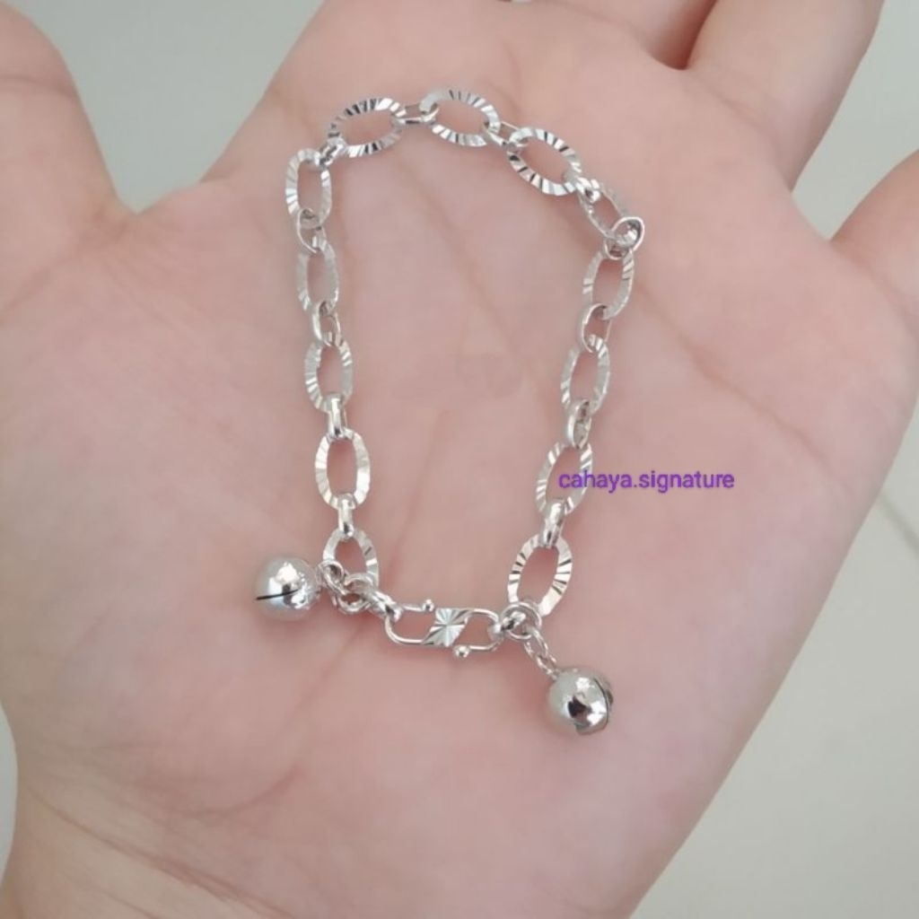 Gelang Rantai Dewasa Perak 925 Asli