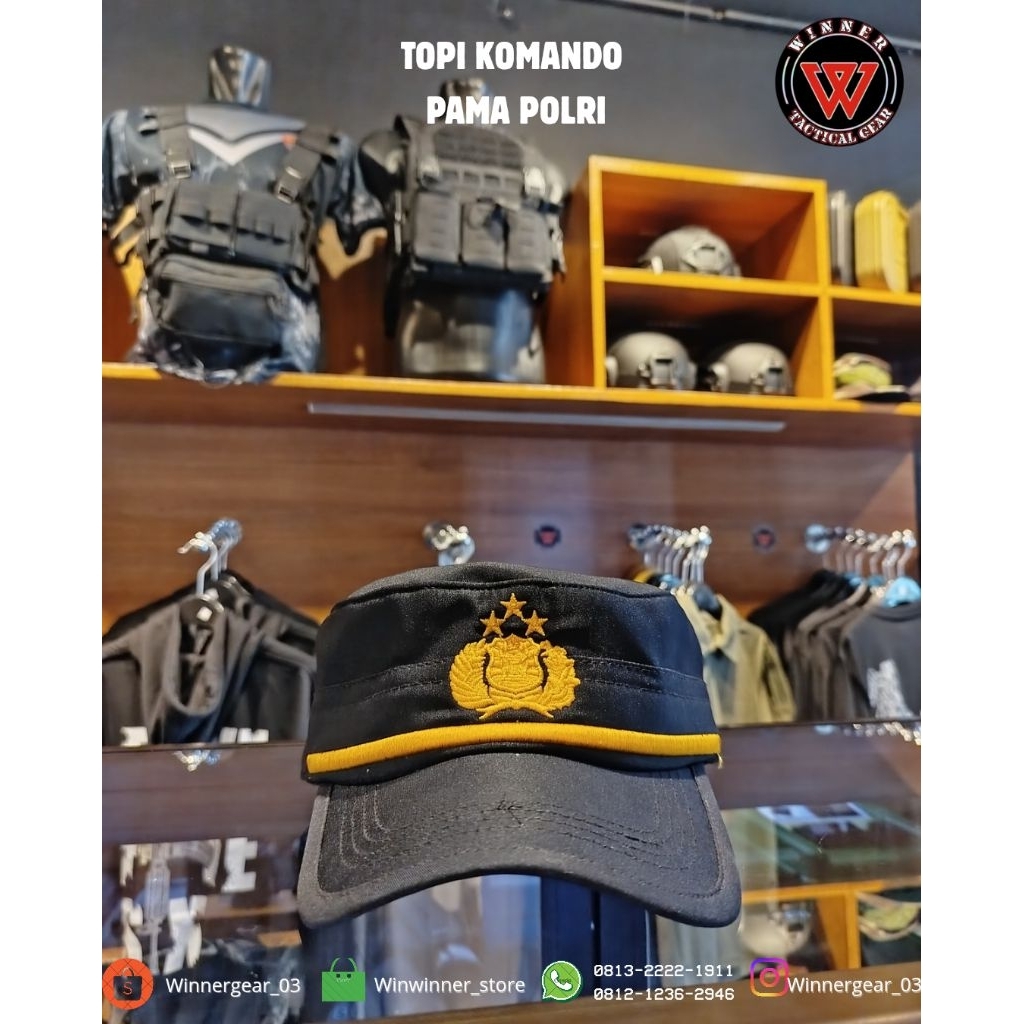 Topi komando pama polri
