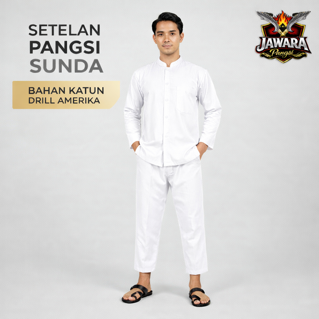 Setelan Pangsi Bahan Drill Premium – Fashion Etnik Baju Adat Sunda