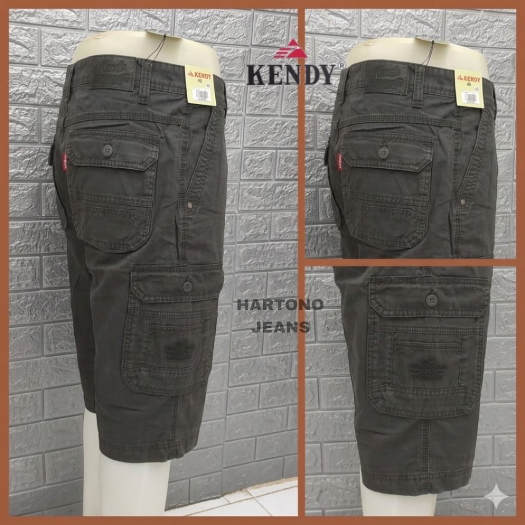 KENDY size 40-44 big size / celana 7/8 cargo pria / CELANA PENDEK CARGO KENDY / CELANA PENDEK CARGO 