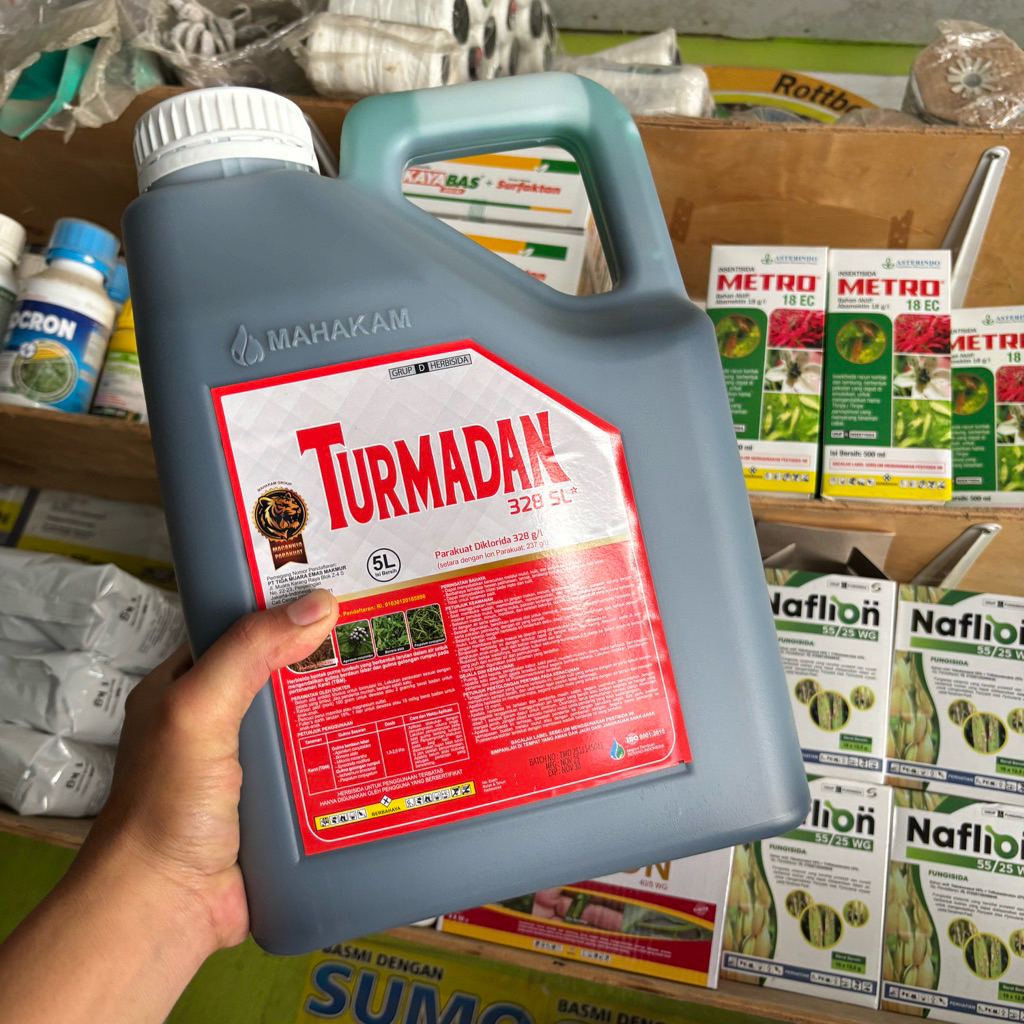 Herbisida Turmadan 328 SL 5 Liter Obat Rumput Pembakar Herbisida Kontak Pembasmi Gulma Cepat Ampuh