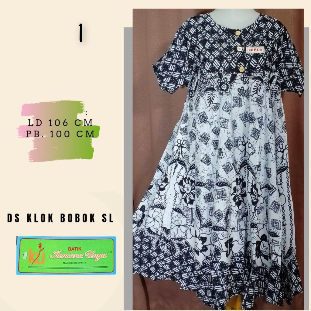 Daster Klok Bobok Kencana Ungu