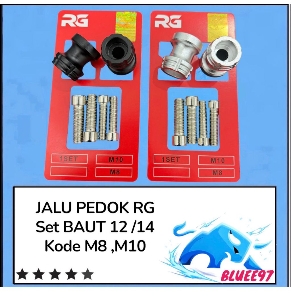 Jalu paddock M8 M10 baut12 baut14 drat 12 14 new ninja 150 250 fi 2018 gsx r 150 zx25r r rr ss pedok
