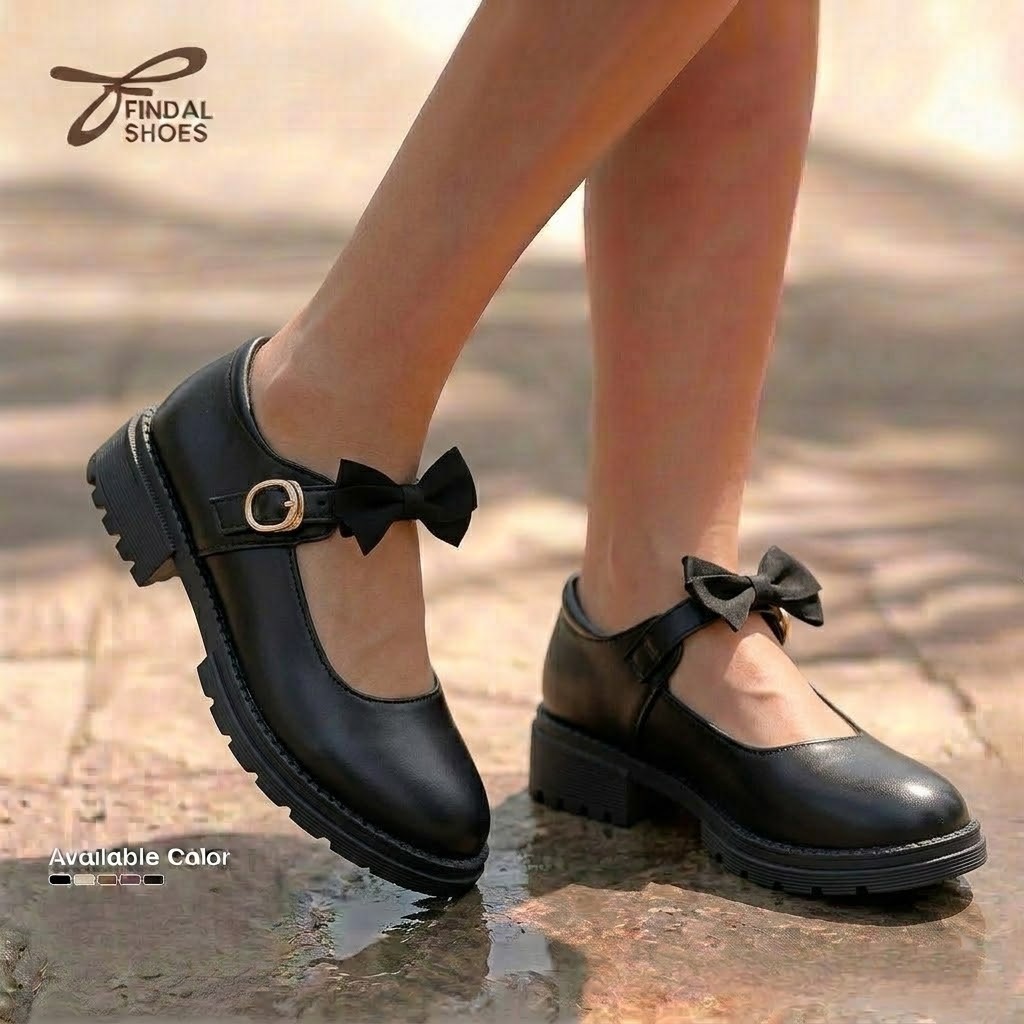 FK-008 Sepatu Kerja Docmart Wanita Sepatu Perempuan Sepatu Hak Tinggi