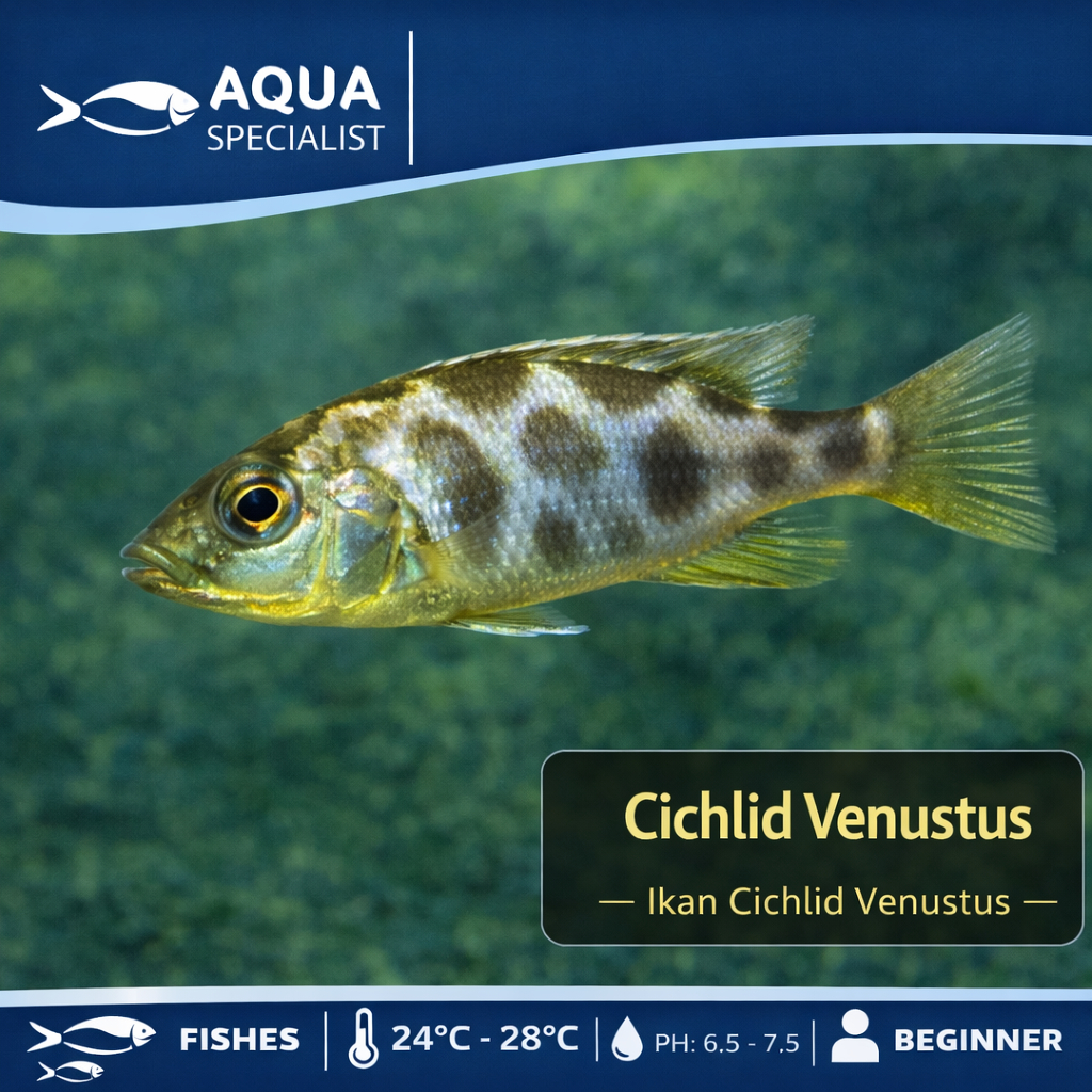 Ikan Hias Cichlid Venustus - SIKLIT SIKLID CHICHLID VENUSTUS size 3 CM +/-
