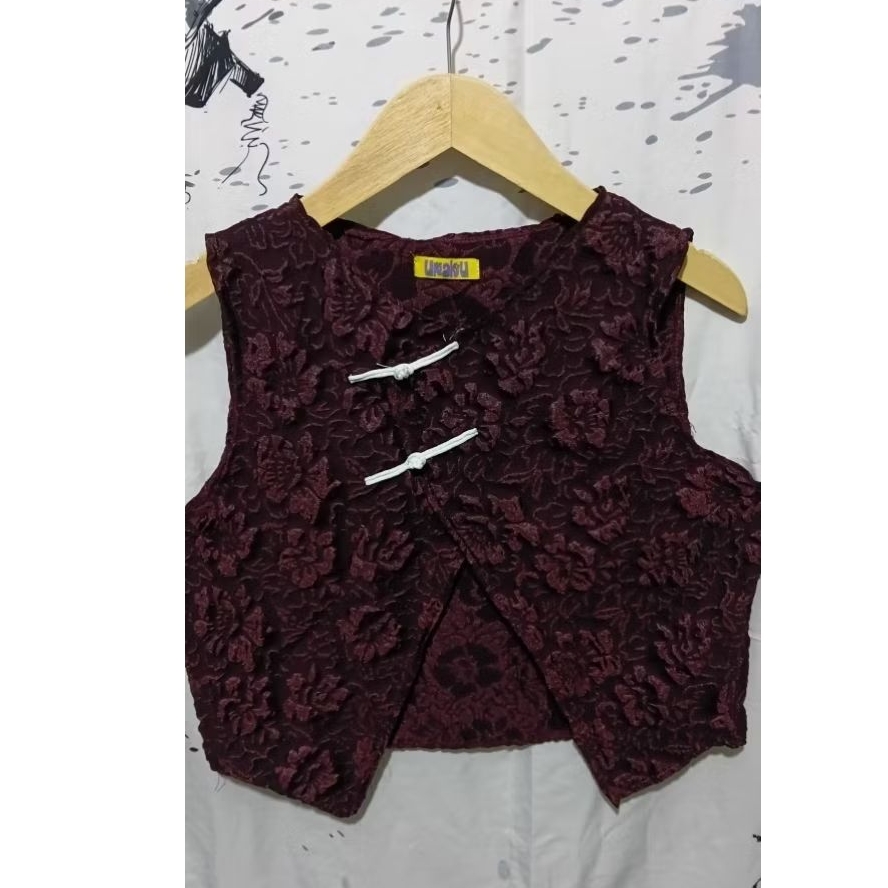 Vest jaguar embos wanita/Rompi jaguar wanita dewasa/Rompi cantik/baju lebaran