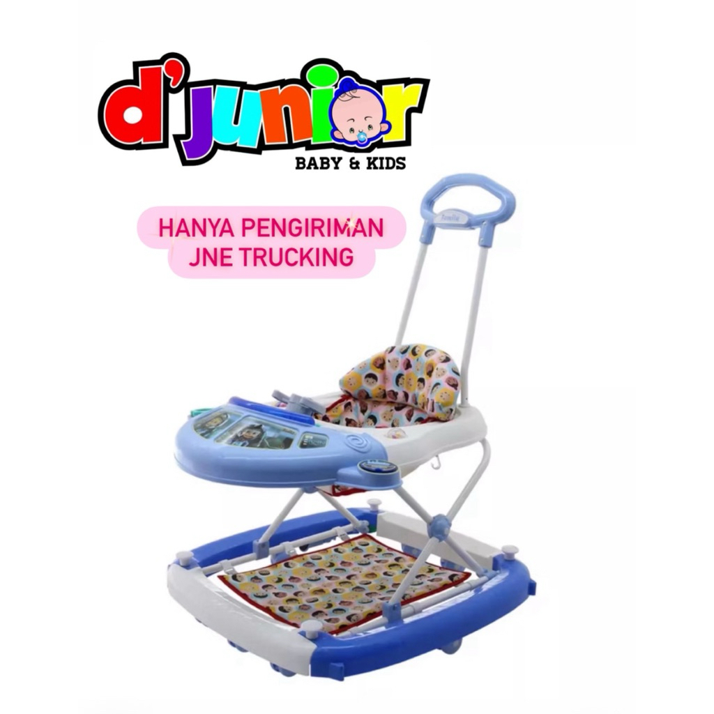 Family Baby Walker Lipat Mainan Musik Walker Alat Bantu Jalan Bayi Seri Upin Ipin BW-211L