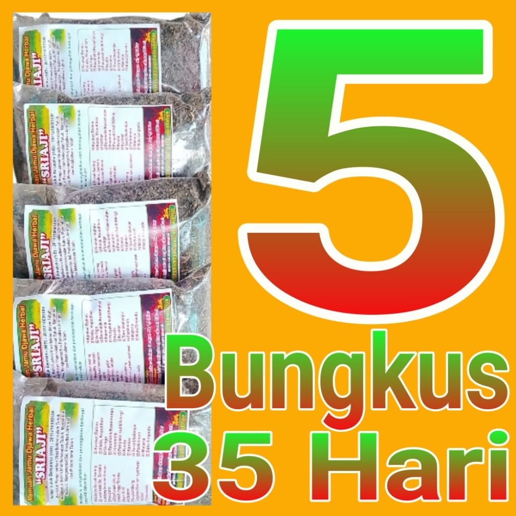PROMO HARGA MURAH‼️5 Bungkus Herbal Sriaji Herbalsriaji Ramuan herbal Sriaji untuk menjaga imun tubu