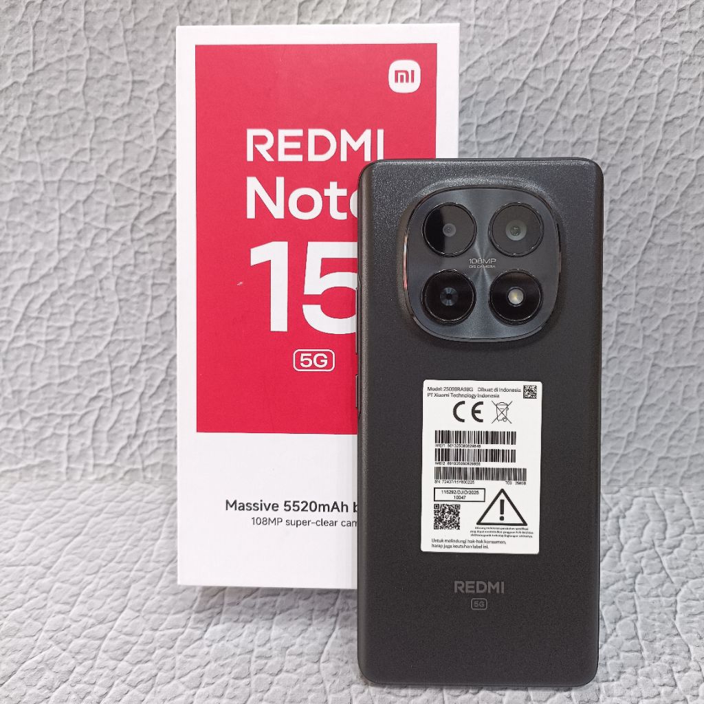 REDMI NOTE 15 5G 8/256GB HP BEKAS SECOND FULLSET