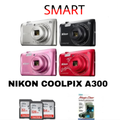 NIKON COOLPIX A300 DIGITAL CAMERA POCKET DIGICAM