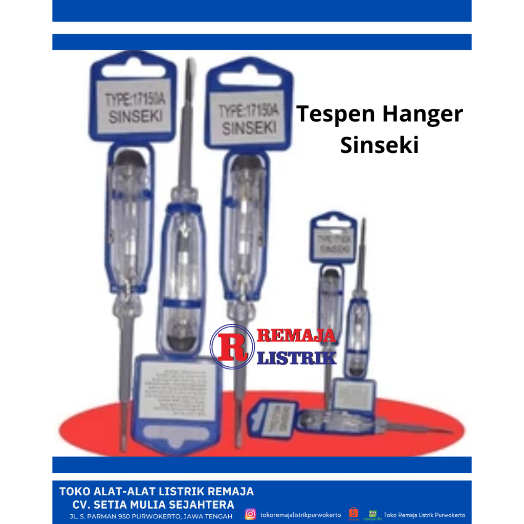 Tespen Hanger Obeng Pengecek Kabel Putus Sinseki