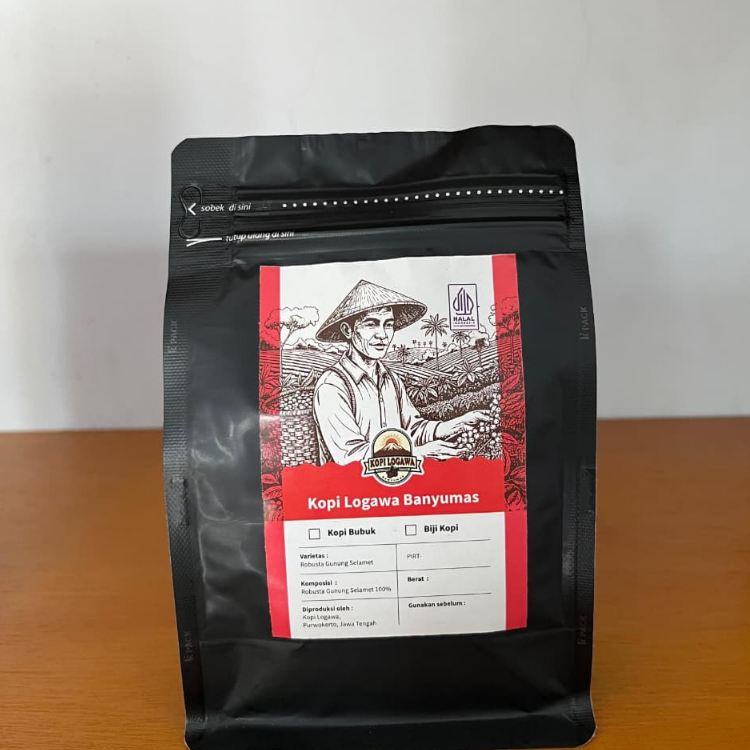 Logawa Kopi Robusta Banyumas 500 Gr - Bubuk Kopi Robusta Banyumas