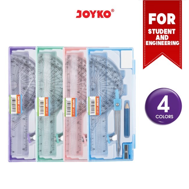 *1 Pcs* Jangka Besi Joyko MS-87 / Compass Set / Jangka Matematika Math Set Besi Joyko