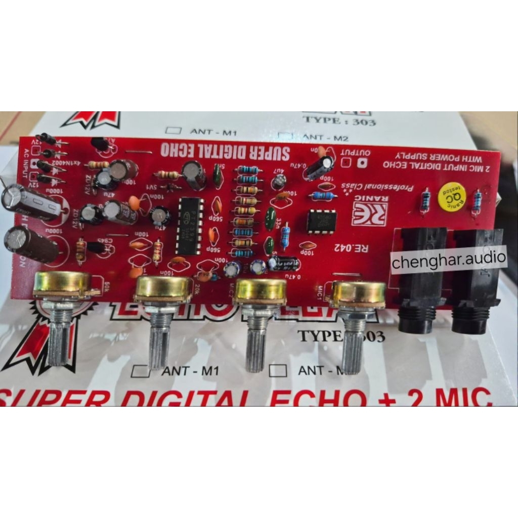 kit echo digital delay 2 mic echodelay 303