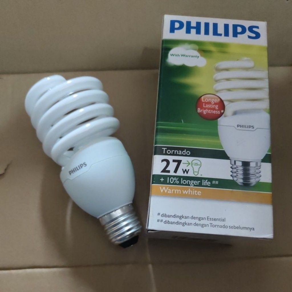 lampu tornado philips 27 watt